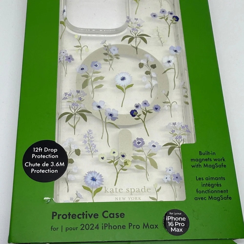 kate spade Floral iPhone 16 Pro Max Case with MagSafe New in Box - Picture 2 of 5